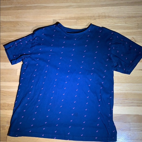 Men’s M denim and Flower flamingo t-shirt - Picture 4 of 10